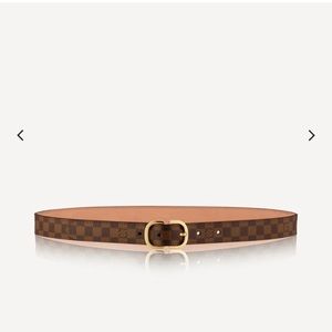 Louis Vuitton Damier Ebene Mini Tresor Belt ~ Size 80/32